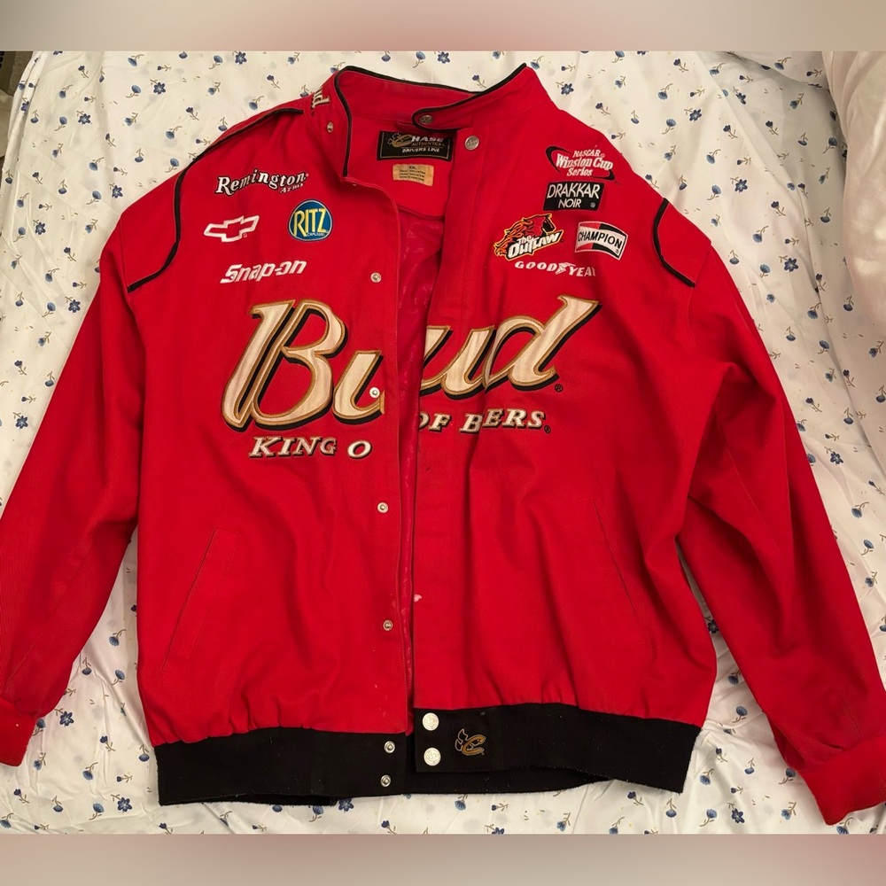Vintage Budweiser Race Car Jacket